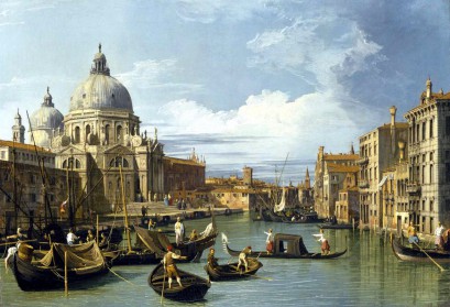 G.A.Canal, Canale Grande i kościół Santa Maria della Salute (1730)